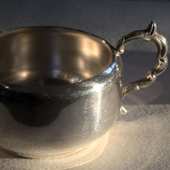 [VIKING PLATE / REED & BARTON] Vintage Silver Pumpkin Tea Set (3 pcs.) - Picture 14 of 15